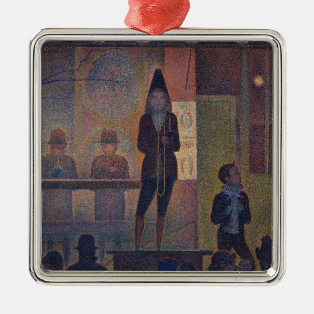 Georges Seurat - Slideshow Circus Ornament Aus Metall (Vorne)