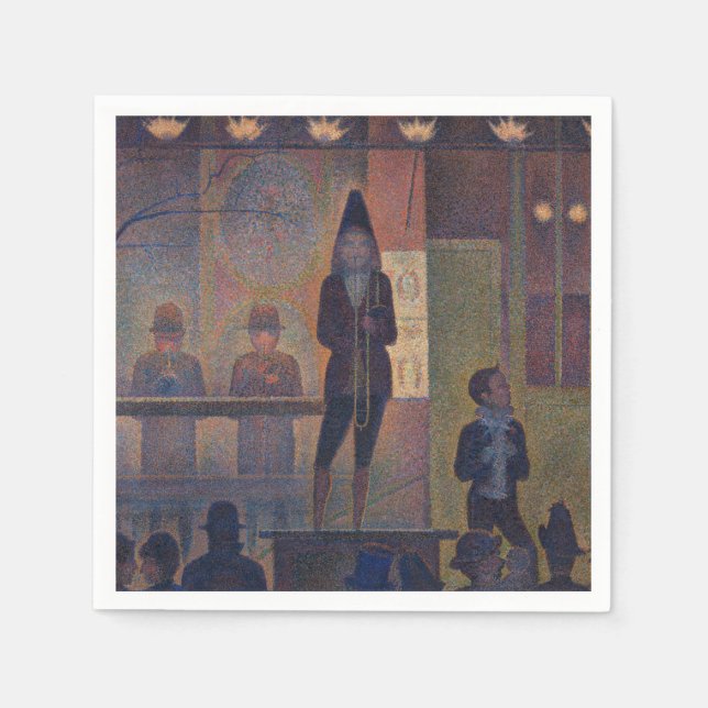 Georges Seurat - Slideshow Circus Serviette (Vorderseite)
