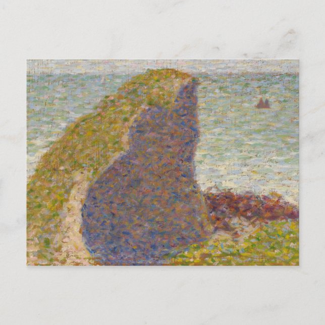 Georges Seurat - Studie für Le Bec du Hoc Postkarte (Vorderseite)