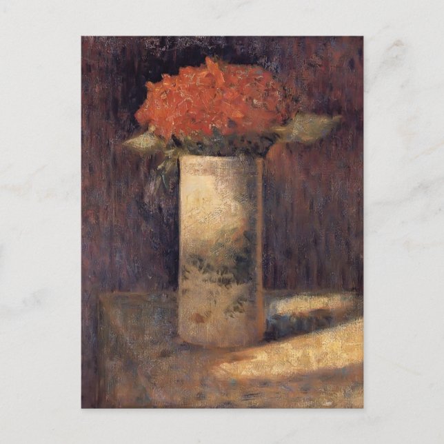 Georges Seurat - Vase der Blume Postkarte (Vorderseite)