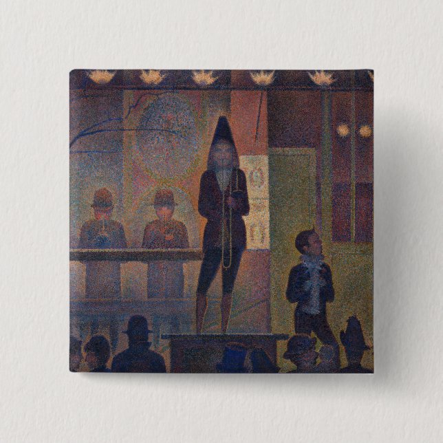Georges Seurat - Zirkusplakat Button (Vorderseite)