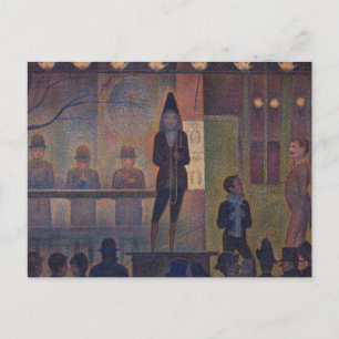 Georges Seurat - Zirkusplakat Postkarte