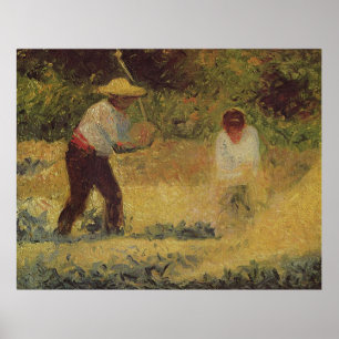 Georges Seurats Gemälde: The Quarrymen (1882) Poster