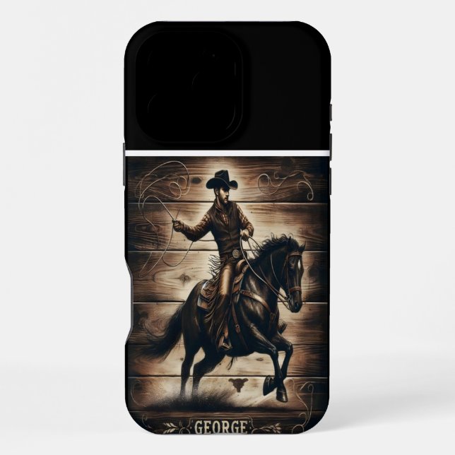 Georges Westernritt iPhone Hülle (Rückseite)