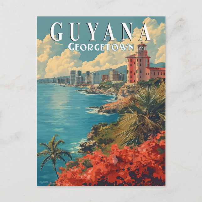 Georgetown, Guyana Postkarte (Vorderseite)