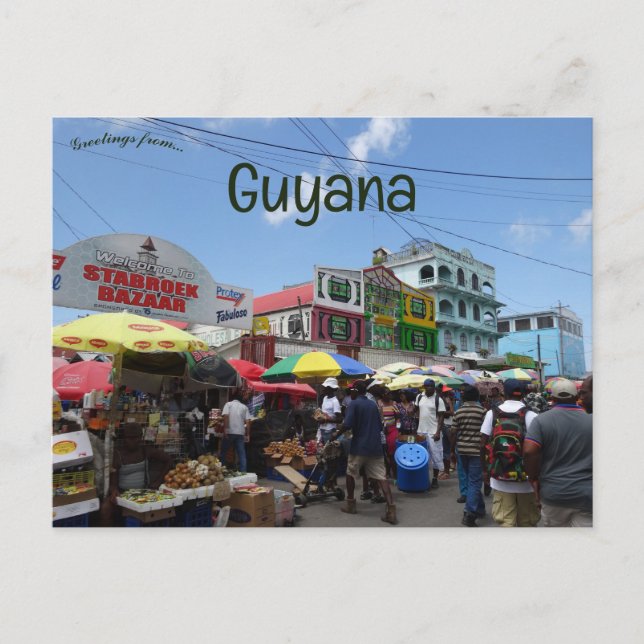 Georgetown Guyana Postkarte (Vorderseite)