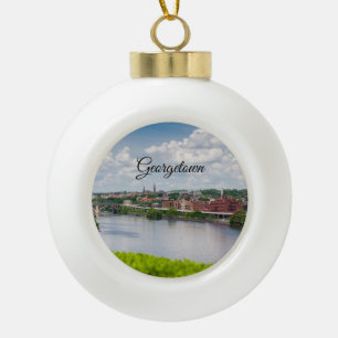 Georgetown Keramik Kugel-Ornament