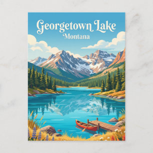 Georgetown Lake, Montana Postkarte