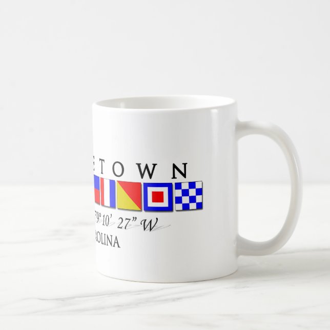 Georgetown Sc-Marinesignal-Flaggen-Tasse Tasse (Rechts)