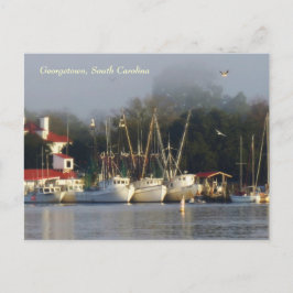 Georgetown Shrimp Boats Souvenir Postcard Postkarte