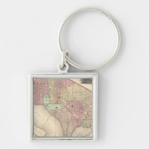 Georgetown und die Stadt Washington Schlüsselanhänger