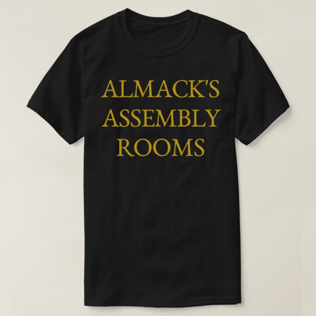 Georgette Heyer Almackamp39s Assembly Rooms T-Shirt (Design vorne)