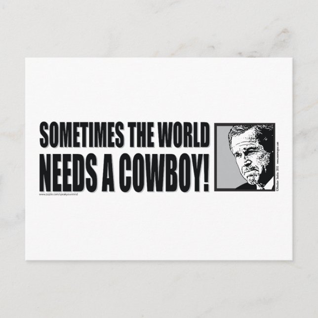GeorgeW Bush Postkarte (Vorderseite)