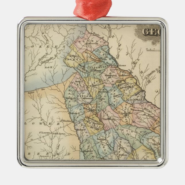 Georgia 13 silbernes ornament (Vorne)