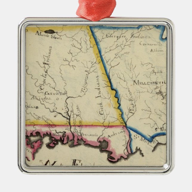 Georgia 13 silbernes ornament (Vorne)