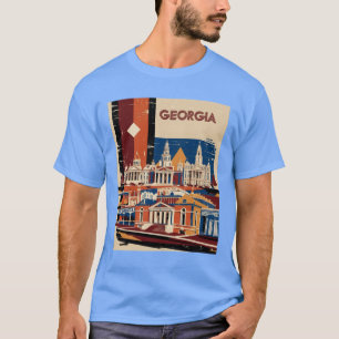 Georgia 1950er Jahre USA Vintage Retro Tourismus T-Shirt