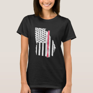 Georgia American Flag Staat Map Priotic 4t T-Shirt