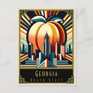 Georgia   Art Deco Postkarte