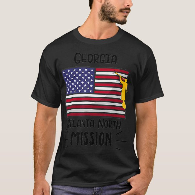 Georgia Atlanta North Mormon LDS Mission Geschenk T-Shirt (Vorderseite)