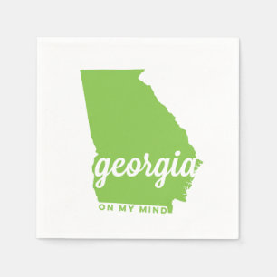 Georgia auf meinem Verstand apfelgrün Serviette