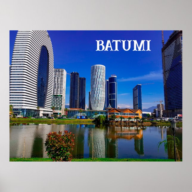 Georgia Batumi Architektur Landschaft Poster (Vorne)