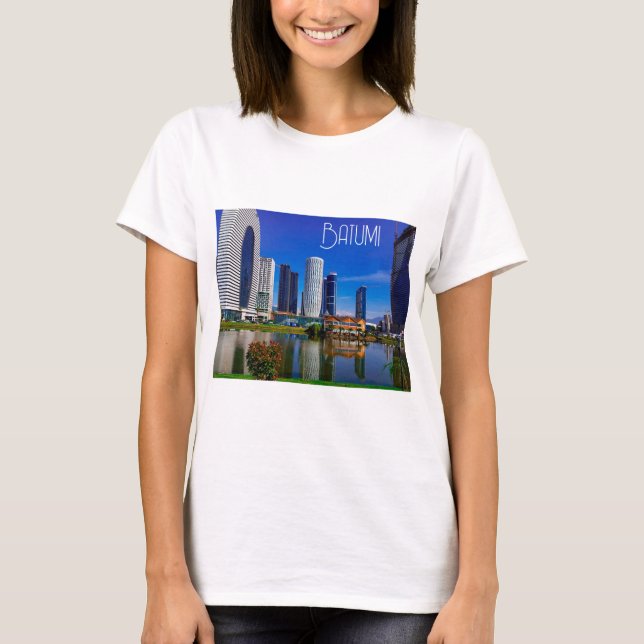 Georgia Batumi Architektur Landschaft T-Shirt (Vorderseite)