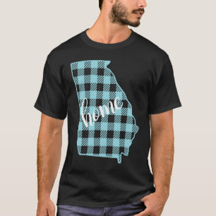 Georgia Buffalo Karo Home State Land Blau West T-Shirt