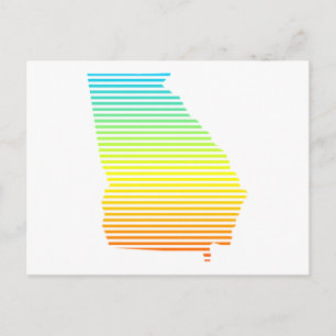 Georgia chill fade postkarte