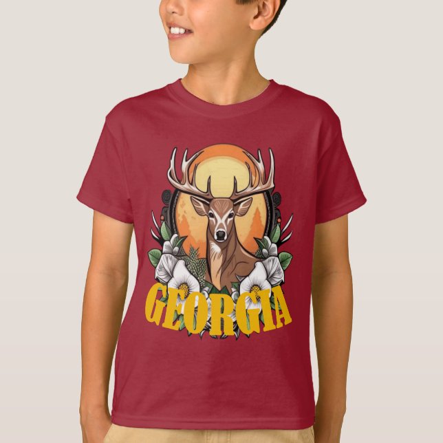 Georgia Dee mit Rose T-Shirt (Vorderseite)