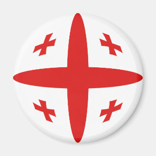 Georgia Fisheye Flag Magnet