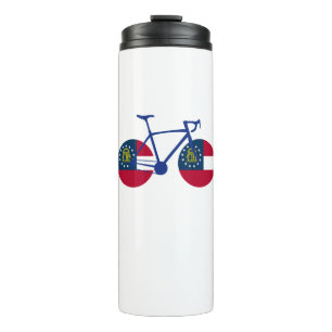 Georgia Flag Cycling Thermosbecher