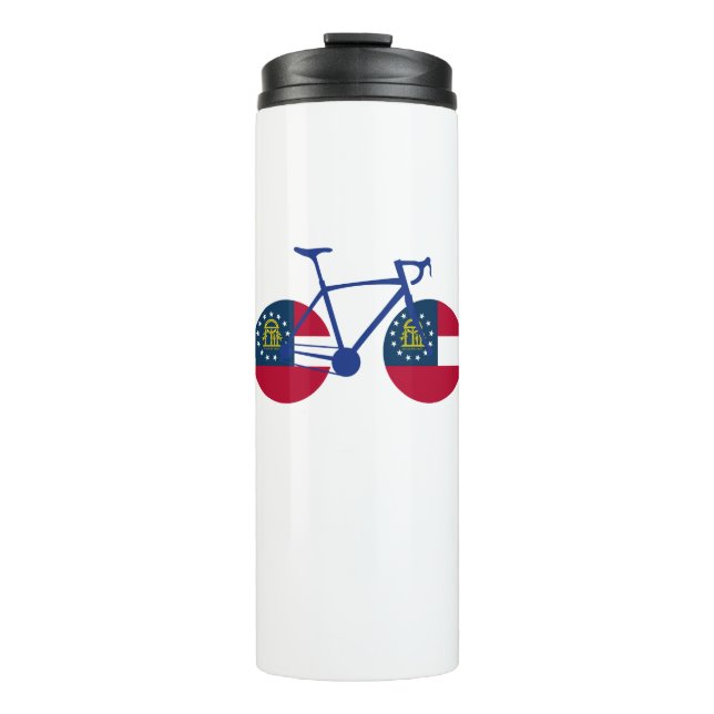 Georgia Flag Cycling Thermosbecher (Vorderseite)
