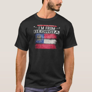 Georgia Flag Ich bin nicht unfreundlich ich bin au T-Shirt