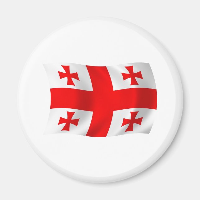 Georgia-Flag-Magnet Magnet (Vorne)