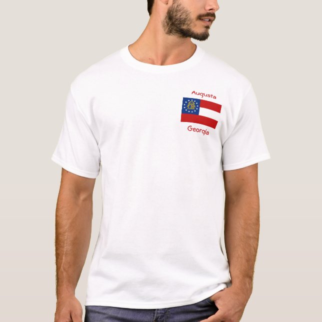 Georgia Flag Map City T - Shirt (Vorderseite)