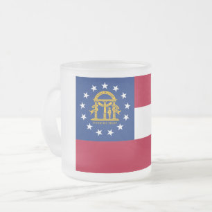 Georgia Flag Mattiert Glass Coffee Tasse