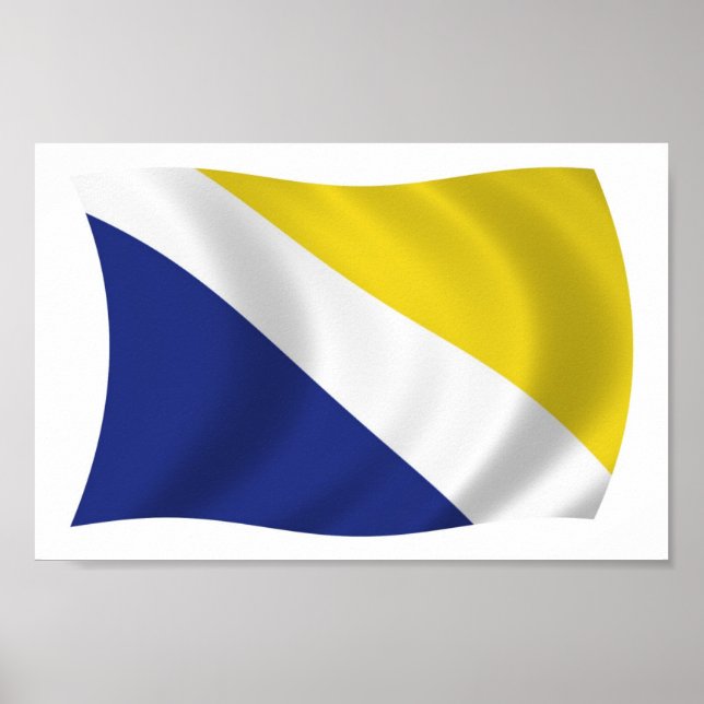 Georgia Flag Poster Print (Vorne)