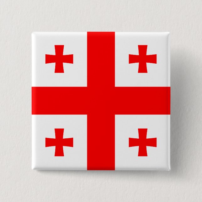 Georgia-Flagge Button (Vorderseite)