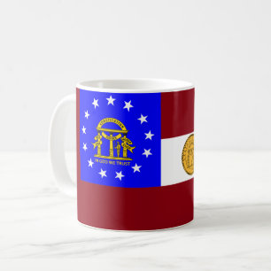 Georgia-Flagge Kaffeetasse