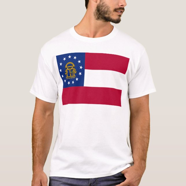 Georgia-Flagge T-Shirt (Vorderseite)