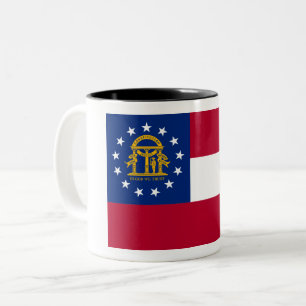 Georgia-Flagge Zweifarbig-Kaffeetasse Zweifarbige Tasse