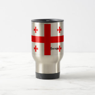 Georgia-Flaggen-Tasse Reisebecher