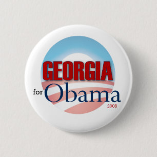 Georgia für Obama Button