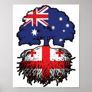 Georgia Georgian Australian Australia Tree Roots Poster