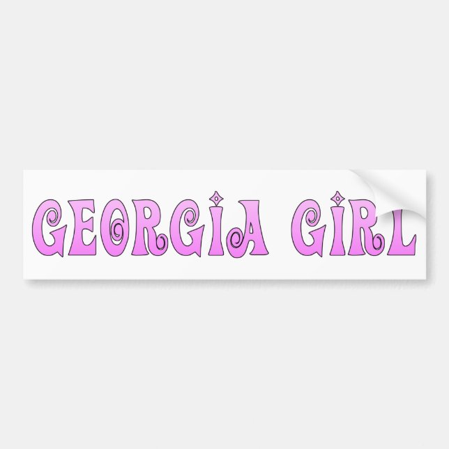 Georgia Girl Pink Autoaufkleber (Vorne)