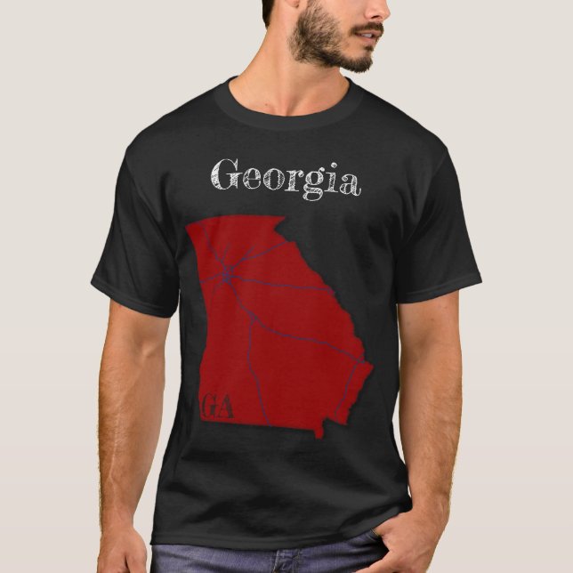 Georgia Interstates [Red Berry Design] T-Shirt (Vorderseite)