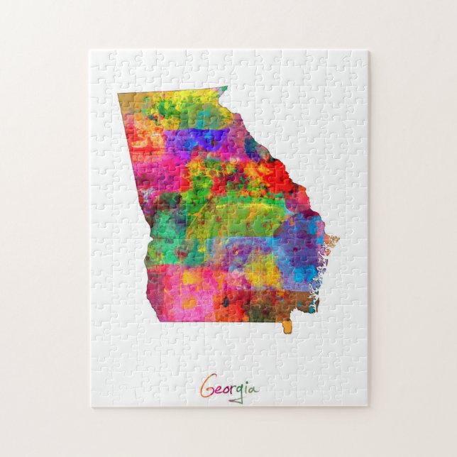 Georgia-Karte Puzzle (Vertikal)
