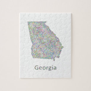 Georgia-Karte Puzzle