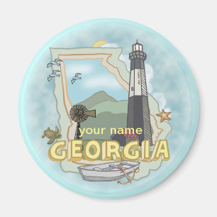 Georgia Leuchtturm Magnet