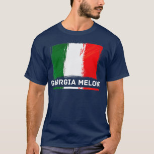 Georgia Meloni Italienische Flagge T-Shirt
